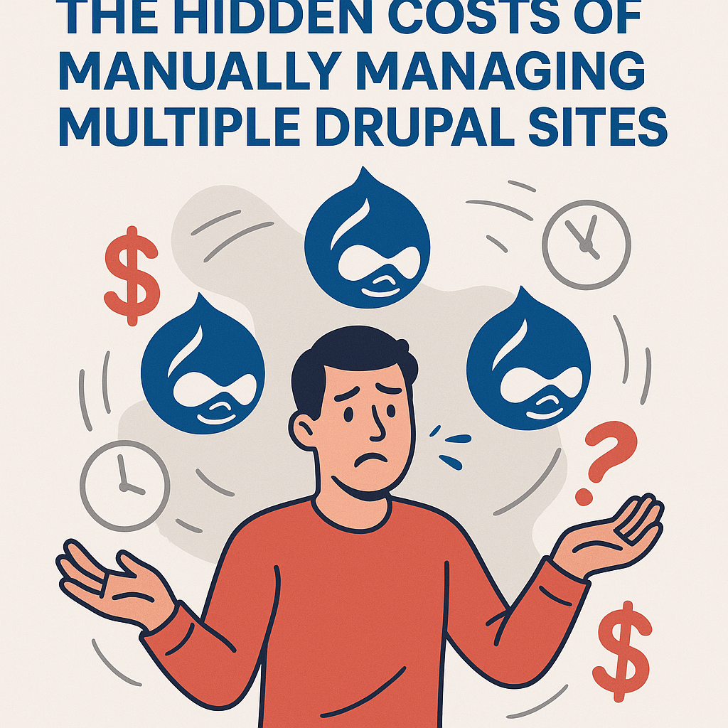 Man juggling lots of drupal websites